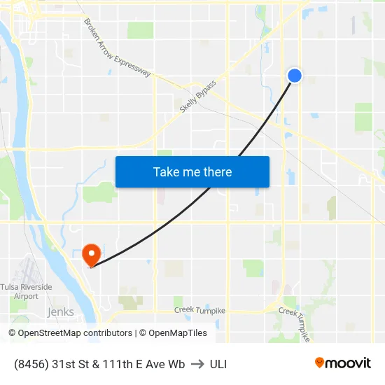 (8456) 31st St & 111th E Ave Wb to ULI map