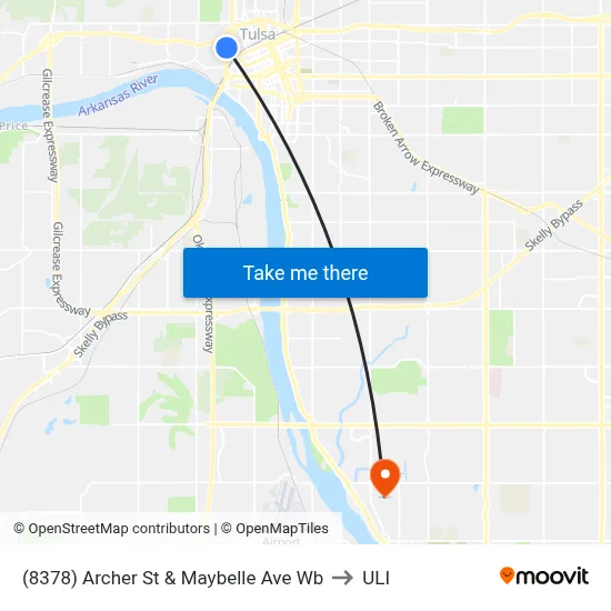 (8378) Archer St & Maybelle Ave Wb to ULI map