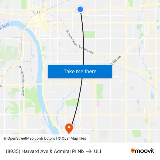 (8935) Harvard Ave & Admiral Pl Nb to ULI map