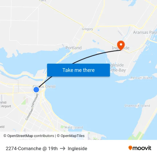 2274-Comanche @ 19th to Ingleside map