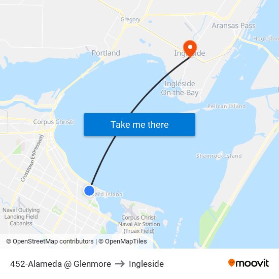 452-Alameda  @  Glenmore to Ingleside map