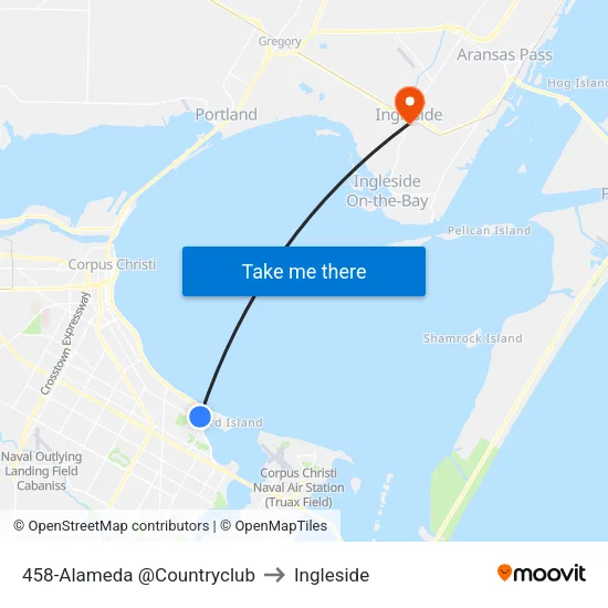 458-Alameda @Countryclub to Ingleside map