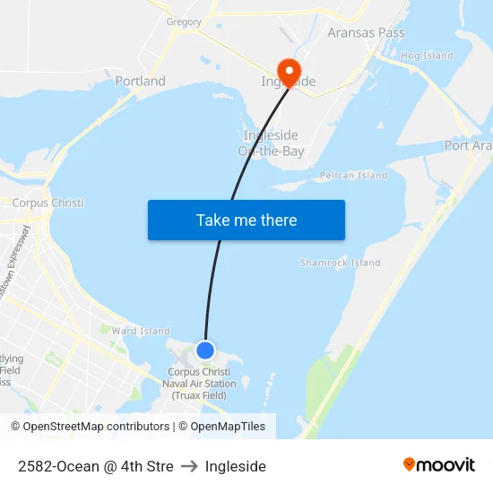 2582-Ocean @ 4th Stre to Ingleside map