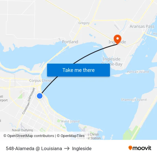 548-Alameda @ Louisiana to Ingleside map