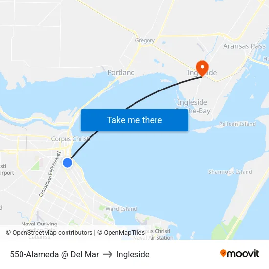 550-Alameda @ Del Mar to Ingleside map
