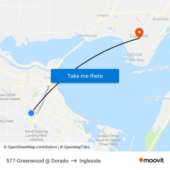 577-Greenwood @ Dorado to Ingleside map