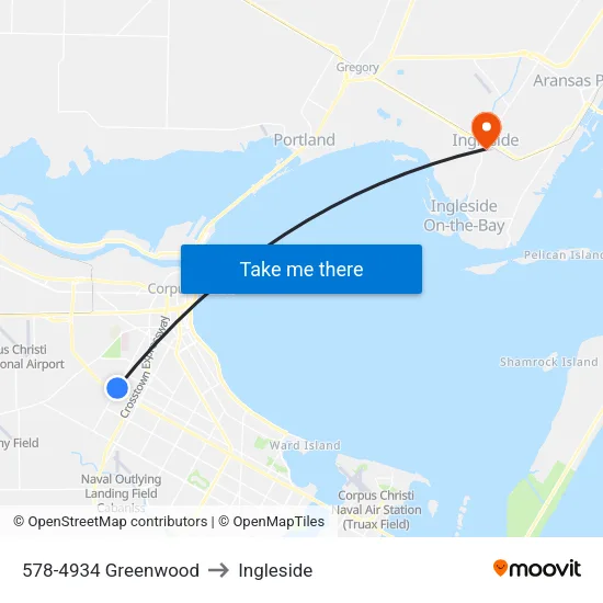 578-4934 Greenwood to Ingleside map