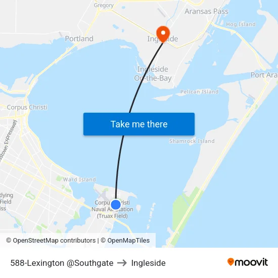 588-Lexington @Southgate to Ingleside map