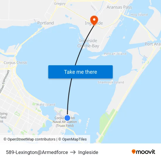 589-Lexington@Armedforce to Ingleside map