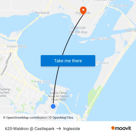 620-Waldron @ Castlepark to Ingleside map