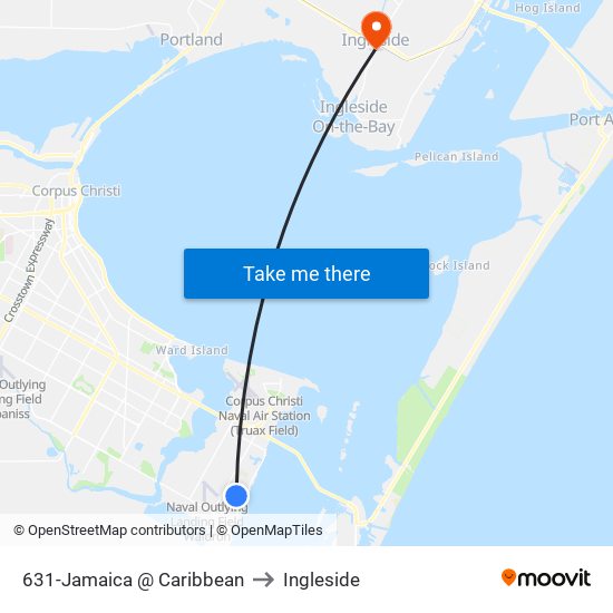 631-Jamaica @ Caribbean to Ingleside map