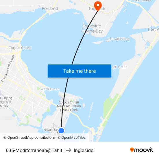 635-Mediterranean@Tahiti to Ingleside map