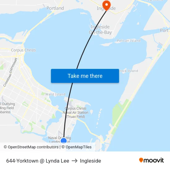 644-Yorktown @ Lynda Lee to Ingleside map
