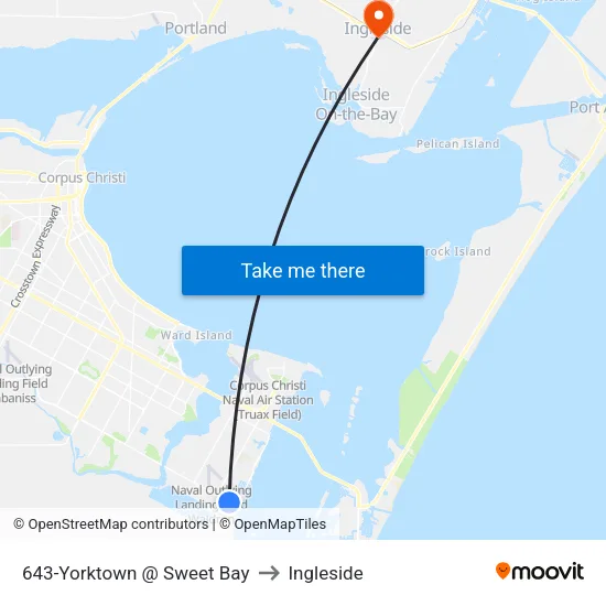 643-Yorktown @ Sweet Bay to Ingleside map