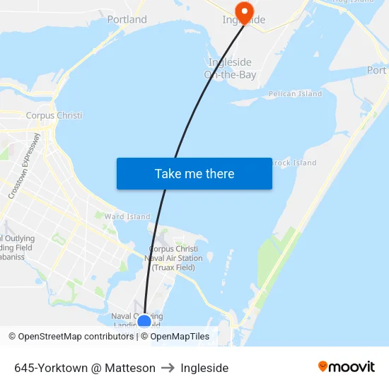 645-Yorktown @ Matteson to Ingleside map