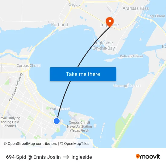 694-Spid @ Ennis Joslin to Ingleside map