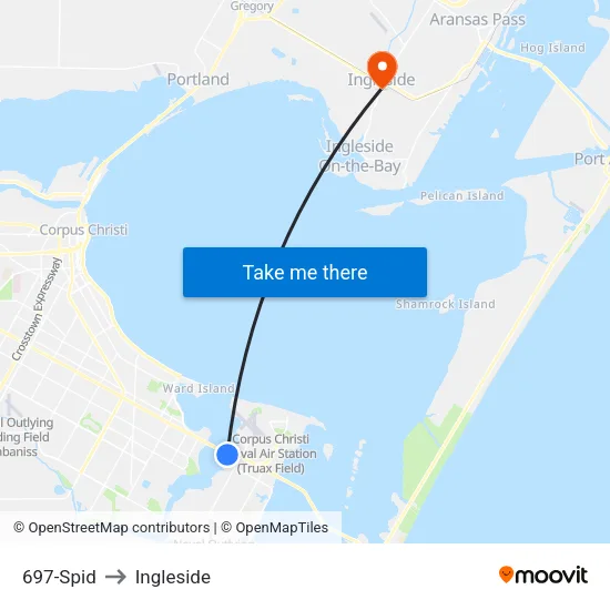 697-Spid to Ingleside map