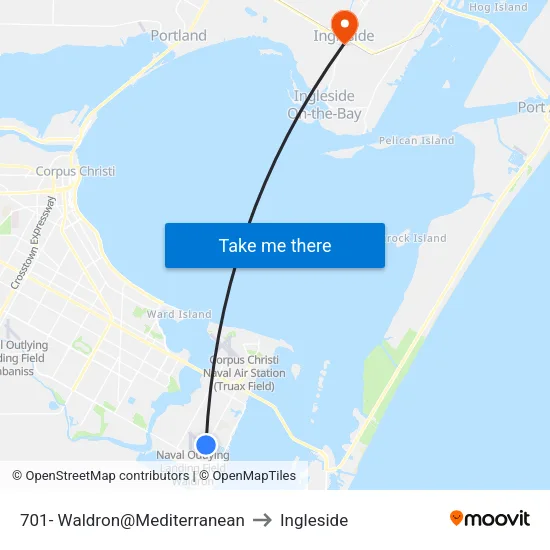 701- Waldron@Mediterranean to Ingleside map