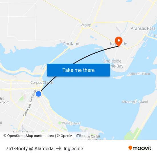 751-Booty @ Alameda to Ingleside map