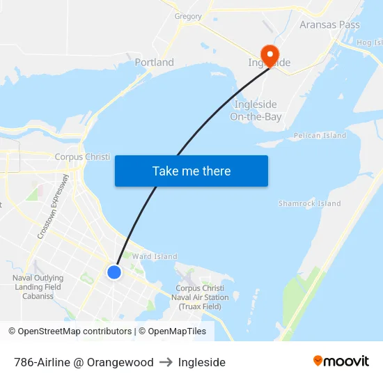 786-Airline @ Orangewood to Ingleside map