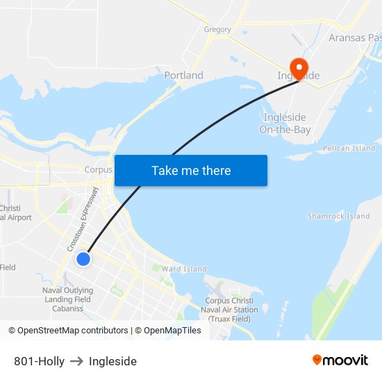 801-Holly to Ingleside map