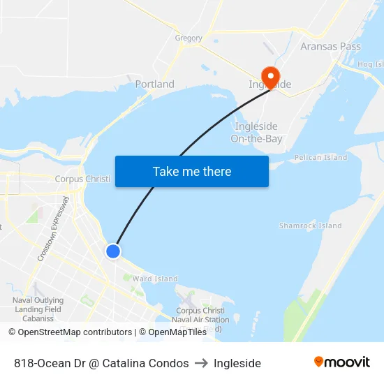 818-Ocean Dr @ Catalina Condos to Ingleside map