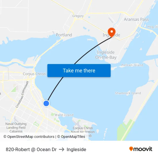 820-Robert @ Ocean Dr to Ingleside map