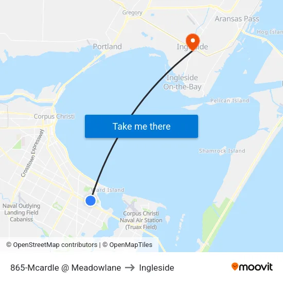 865-Mcardle @ Meadowlane to Ingleside map
