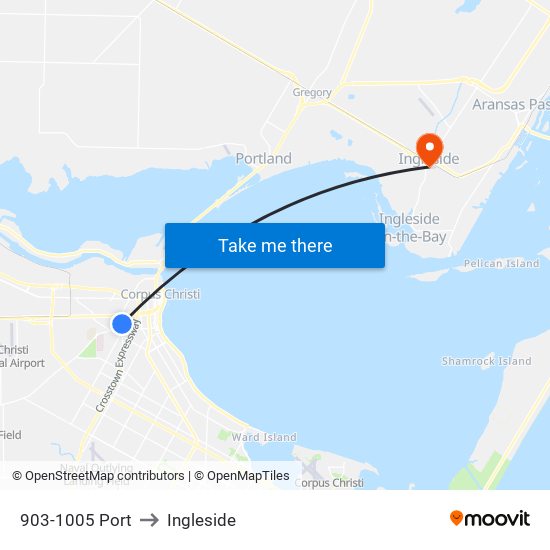 903-1005 Port to Ingleside map