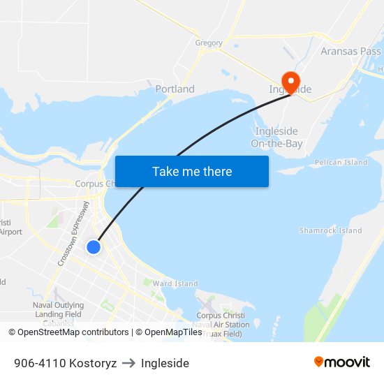 906-4110 Kostoryz to Ingleside map