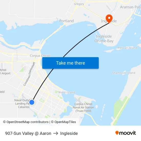 907-Sun Valley @ Aaron to Ingleside map