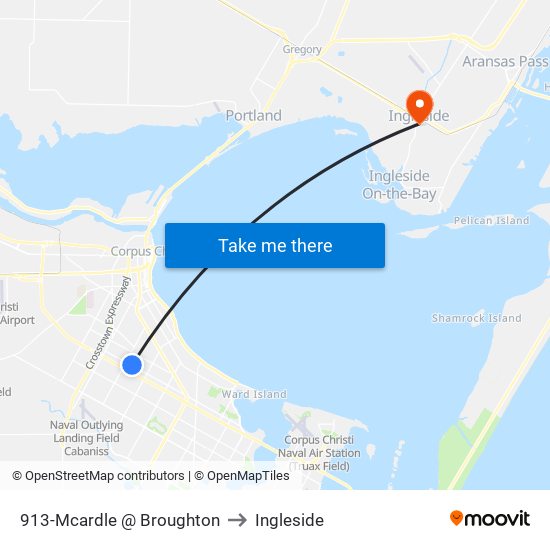 913-Mcardle @ Broughton to Ingleside map