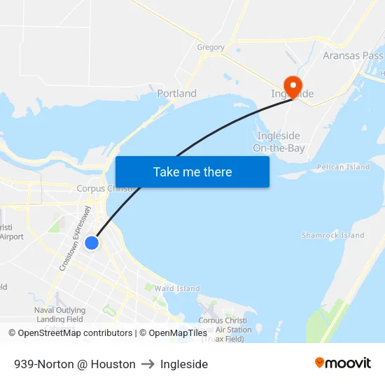 939-Norton @ Houston to Ingleside map