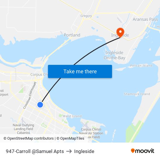 947-Carroll @Samuel Apts to Ingleside map