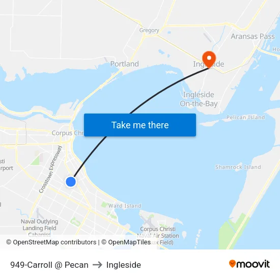 949-Carroll @ Pecan to Ingleside map