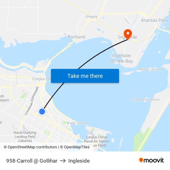 958-Carroll @ Gollihar to Ingleside map