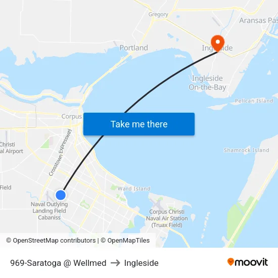 969-Saratoga @ Wellmed to Ingleside map