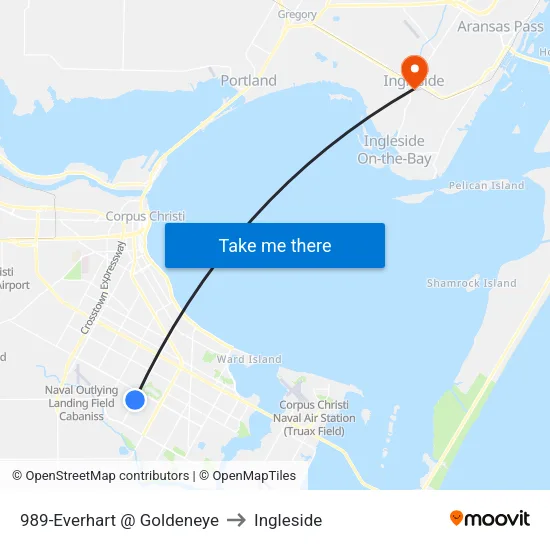 989-Everhart @ Goldeneye to Ingleside map