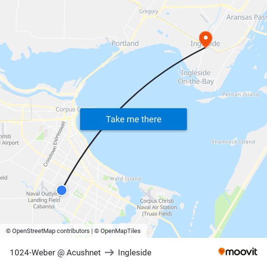 1024-Weber @ Acushnet to Ingleside map