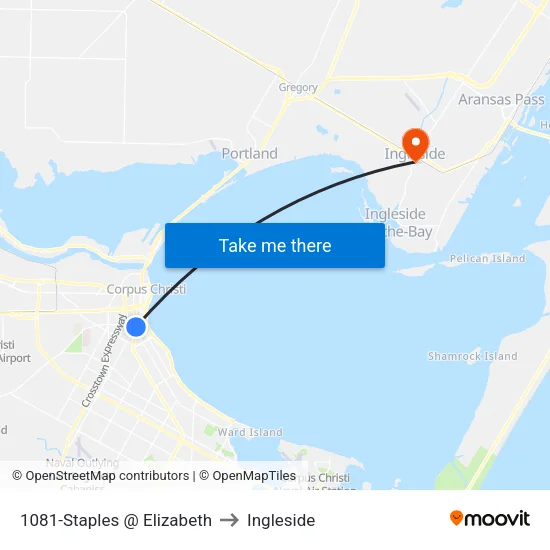 1081-Staples @ Elizabeth to Ingleside map