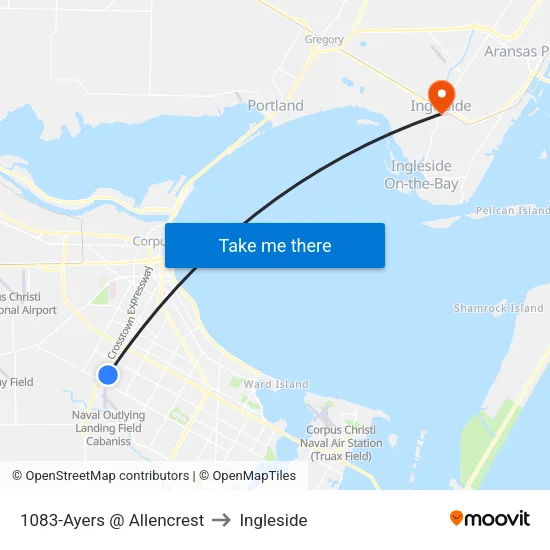 1083-Ayers @ Allencrest to Ingleside map
