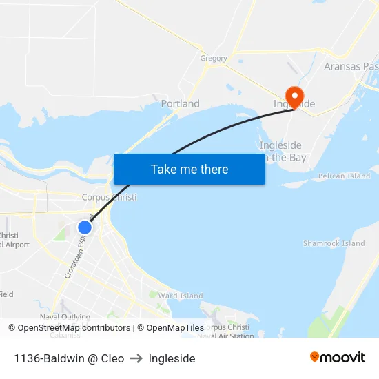1136-Baldwin @ Cleo to Ingleside map