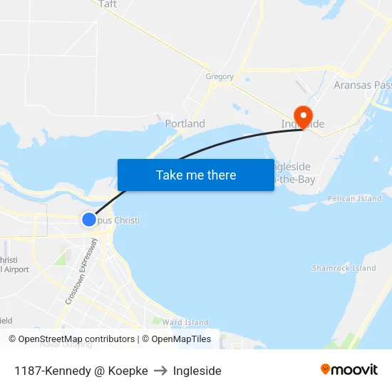 1187-Kennedy @ Koepke to Ingleside map