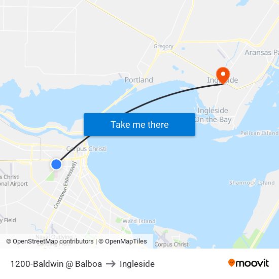 1200-Baldwin @ Balboa to Ingleside map