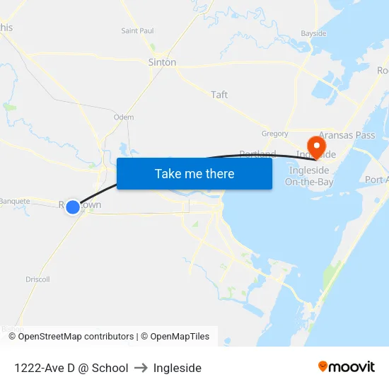 1222-Ave D @ School to Ingleside map