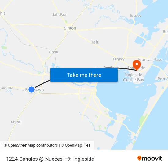 1224-Canales @ Nueces to Ingleside map