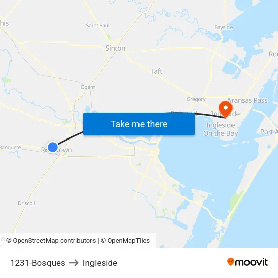 1231-Bosques to Ingleside map