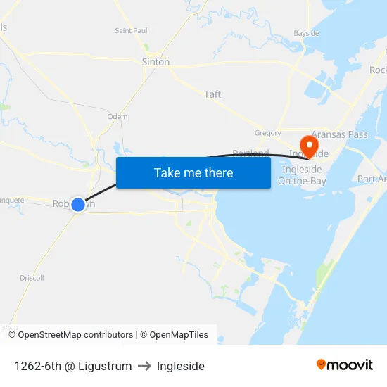 1262-6th @ Ligustrum to Ingleside map