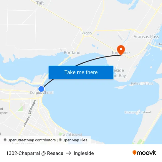 1302-Chaparral @ Resaca to Ingleside map