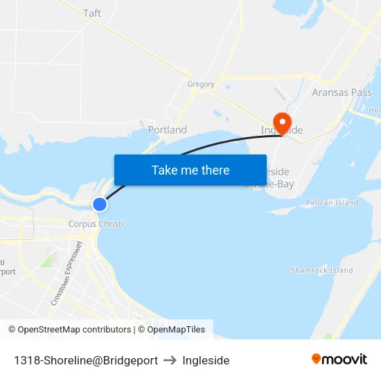 1318-Shoreline@Bridgeport to Ingleside map